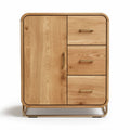 Houten kast met vier lades en deuren afmetingen 70 x 40 x 80cm